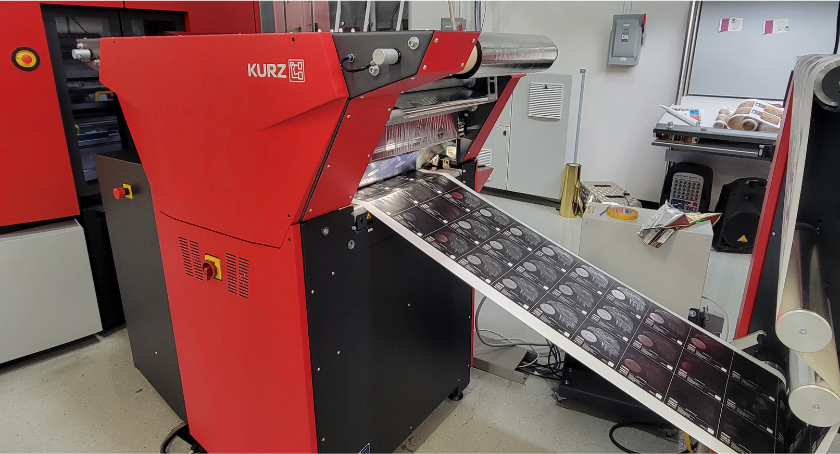 A live demo of the power of Xeikon and Kurz.